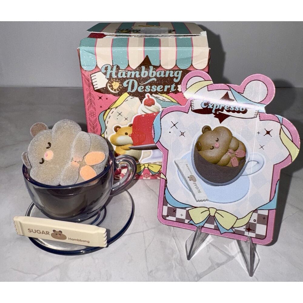 Kawaii Hamster Dessert Series Blind Box Confirmed Figure Expresso